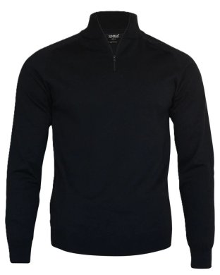 Brighton stickad half zip