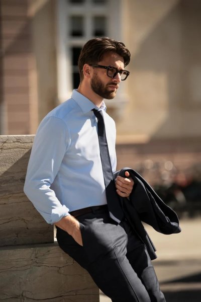 Zoom bild av Portland strykfri skjorta, slim fit